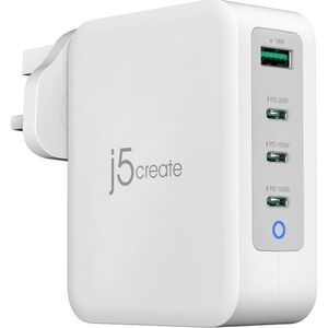 Ładowarka Triton j5create JUP43130F-FN ładowarka do urządzeń przenośnych Szary, Biały Wewnętrzna