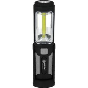 Mega Latarka warsztatowa, 3w, 2x cob, 3xaa, 200lm, magnes