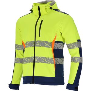 Kurtka męska Lahti Pro Kurtka softshell ostrzegawcza żółto-nieb., "xl", ce, lahti