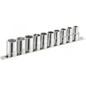 Facom ZESTAW NASADEK  6-KĄTNYCH, 1/2'' NA SZYNIE, 10CZ, (1 KPL)