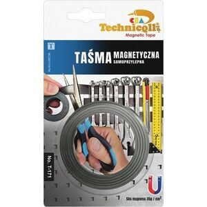 Technicqll TAŚMA MAGNETYCZNA SAMOPRZYLEPNA 1MX20MMX1,5MM (1 SZT)
