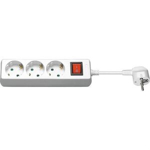 Kabel zasilający MicroConnect Microconnect GRU0035WS rozgałęziacz 5 m 3 x gniazdo sieciowe Biały