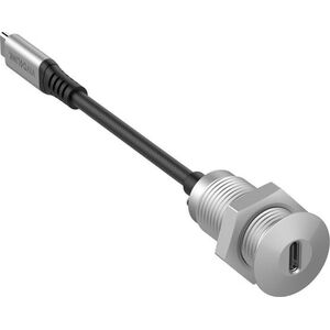 Adapter USB VivoLink Vivolink PROUSBCMF0.3SOCKET kabel USB 0,3 m USB 3.2 Gen 2 (3.1 Gen 2) USB C Szary