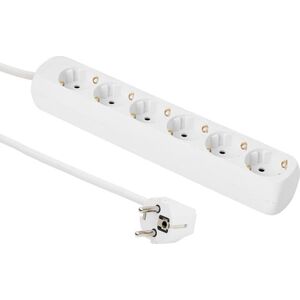Kabel zasilający MicroConnect Microconnect GRU0065WA rozgałęziacz 5 m 6 x gniazdo sieciowe Biały