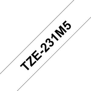 Brother Brother TZE-231M5 taśmy do etykietowania Czarny na białym