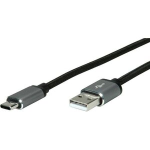 Kabel USB Roline USB-A - USB-C 3 m Czarny (11.02.9029)