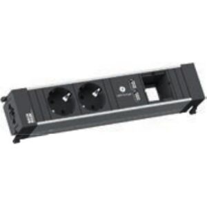 Kabel zasilający Bachmann Bachmann 909.0056 rozdzielacz zasilania PDU 2 x gniazdo sieciowe Czarny