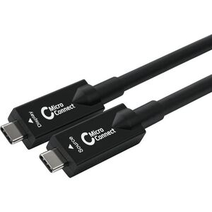 Kabel USB MicroConnect Microconnect USB3.2CC12OP kabel USB 12,5 m USB 3.2 Gen 2 (3.1 Gen 2) USB C Czarny