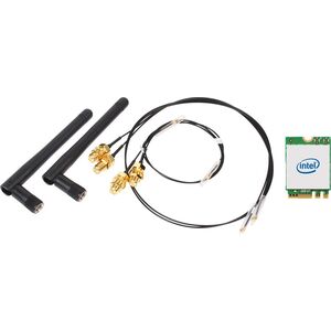 Karta sieciowa Shuttle WLAN-Kit M.2 INTEL IEEE 802.11ax+BT Universal WLAN-AX/ BT KIT. M.2-card w/o Bracket