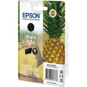Tusz Epson Epson 604 - 3.4 ml - Schwarz - original - Blister mit RF- / akustischem Alarmsignal - Tintenpatrone - fur Expression Home XP-2200, 2205, 3200, 3205, 4200, 4205, WorkForce WF-2910, 2930, 2935, 2950