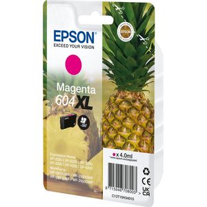 Tusz Epson Epson 604XL Singlepack - 4 ml - XL - Magenta - original - Blister mit RF- / akustischem Alarmsignal - Tintenpatrone - fur Expression Home XP-2200, 2205, 3200, 3205, 4200, 4205, WorkForce WF-2910, 2930, 2935, 2950
