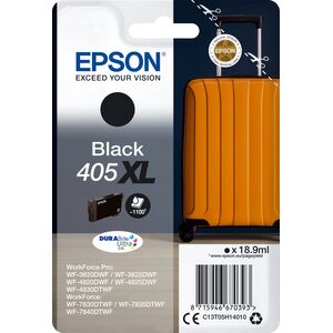 Tusz Epson Epson 405XL - 18.9 ml - XL - Schwarz - original - Blister mit RF- / akustischem Alarmsignal - Tintenpatrone - fur WorkForce WF-7310, 7830, 7835, 7840, WorkForce Pro WF-3820, 3825, 4820, 4825, 4830