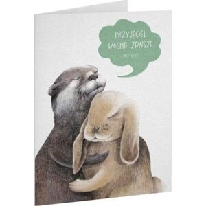 Szaron Kartka przyjaźń Przyjaciel kocha zawsze