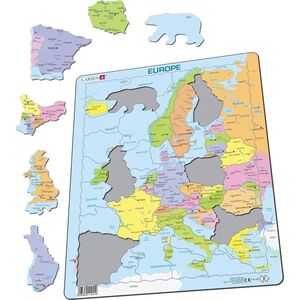Larsen Układanka Mapa Europa polityczna Maxi
