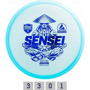 Discmania Blue Diskgolfo diskas Putter SENSEI Active Premium Mėlyna