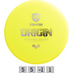 Discmania Diskgolfo diskas Midrange Driver NEO ORIGIN Evolution Geltona