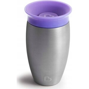 Munchkin MUNCHKIN nerūdijančio plieno puodelis, Miracle 360, 12mėn+, violetinis, 296ml, 05190901