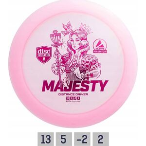 Discmania Pink Diskgolfo diskas Distance Driver MAJESTY Active Premium Rožinė
