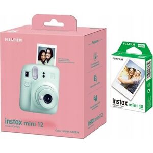 Aparat cyfrowy Fujifilm Fujifilm | Instax Mini 12 Camera + Instax Mini Glossy (10pl) | Mint Green | 800