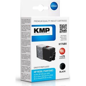 Tusz KMP KMP H176BX - 35 ml - Grosse XXL - Schwarz - kompatibel - Tintenpatrone (Alternative zu: HP 903XL) - fur HP Officejet 6951, 6954, 6962, Officejet Pro 6960, 6961, 6970, 6971, 6974, 6975