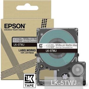Epson Epson LabelWorks LK-5TWJ - Weiss auf Matt-Transparent - Rolle (1,8 cm x 8 m) 1 Kassette(n) Hangebox - Bandkassette