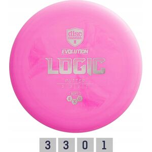 Discmania Pink Diskgolfo diskas Putter SOFT EXO LOGIC Evolution Rožinė