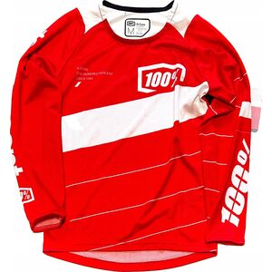 100% Koszulka juniorska 100% R-CORE Youth Jersey długi rękaw Red roz. M (NEW 2023)
