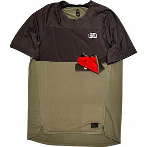 100% Koszulka męska 100% CELIUM Jersey krótki rękaw Army roz. M (NEW)