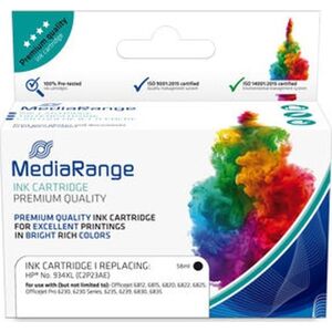 MediaRange MediaRange MRHP934BKXL nabój z tuszem 1 szt. Zamiennik Czarny