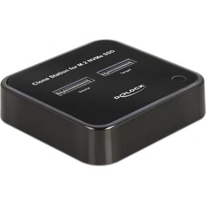 Delock DeLOCK 64177 stacja dokująca do dysków twardych USB 3.2 Gen 2 (3.1 Gen 2) Type-C Czarny