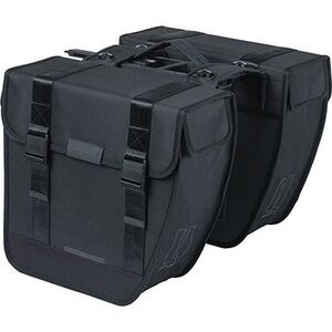 Basil Sakwa miejska podwójna BASIL TOUR DOUBLE PANNIER BAG MIK 28L, MIK System (ready to go) wodoodporna black (NEW 2024)