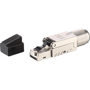 Equip Equip 121172 wtyczka RJ-45 Czarny, Stal nierdzewna
