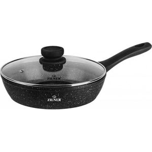 Patelnia Zilner PATELNIA GŁĘBOKA 26CM 2.6L MARMUROWA Z POKRYWKĄ ZILNER ZL-7716