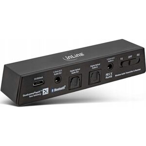 Adapter bluetooth Triton InLine Bluetooth Audio Transceiver, Sender/Empfnger, BT 5.0, aptX - schwarz