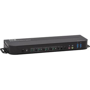 Przełącznik Eaton Eaton Tripp Lite series HDMI USB KVM Switch 4-Port 4K 60Hz HDR HDCP 2.2 IR USB Sharing - KVM-/Audio-/USB-Switch - 4 x KVM/Audio/USB - 1 lokaler Benutzer - Desktop