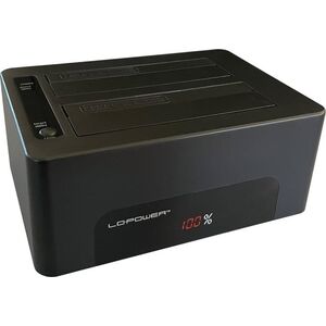 Stacja dokująca LC-Power LC-Power LC-DOCK-U3-V stacja dokująca do dysków twardych USB 3.2 Gen 1 (3.1 Gen 1) Type-B Czarny