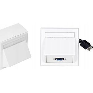 VivoLink Vivolink WI221185 gniazdko elektryczne USB Biały