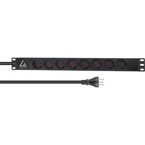 Lanview Lanview LVR-2MDK-LIC-DK8 rozdzielacz zasilania PDU 8 x gniazdo sieciowe 1U Czarny