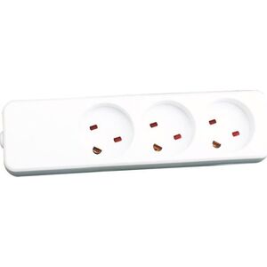 Kabel zasilający Garbot Garbot Z66000107-PA01 rozgałęziacz 3 x gniazdo sieciowe Wewnętrzna Biały