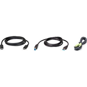 Kabel Aten ATEN 2L-7D02UDPX3 kabel KVM Czarny 1,8 m
