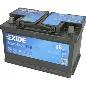 EXIDE EXIDE EL652 EFB 65Ah 650A (EN) 12V akumuliatorius