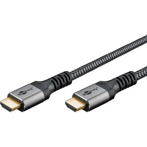 Kabel Goobay Goobay 64993 kabel HDMI 1 m HDMI Typu A (Standard) Szary