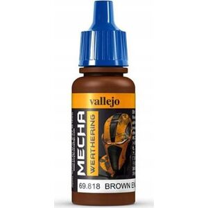 Vallejo Vallejo: 69.818 - Mecha Weathering - Brown Engine Soot (Matt) (17 ml)