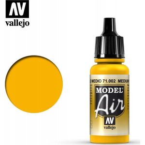 Vallejo Vallejo: 71.002 - Model Air - Medium Yellow (17 ml)