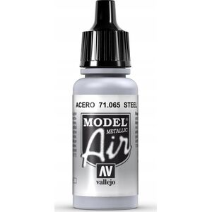 Vallejo Vallejo: 71.065 - Model Air - Metallic - Steel (17 ml)