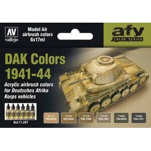 Vallejo Vallejo: AFV - DAK Colors 1941-1944 6x17