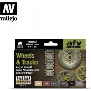 Vallejo Vallejo: AFV - Wheels, Tracks  6x17