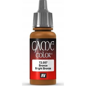 Vallejo Vallejo: 72.057 - Game Color - Metallic - Bright Bronze (18 ml)