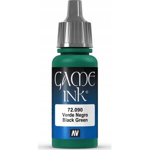 Vallejo Vallejo: 72.090 - Game Color - Ink - Black Green (18 ml)