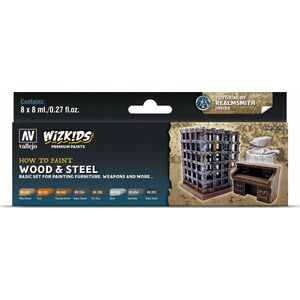 Vallejo Vallejo: Wizkids - Wood, Steel 8x8 ml